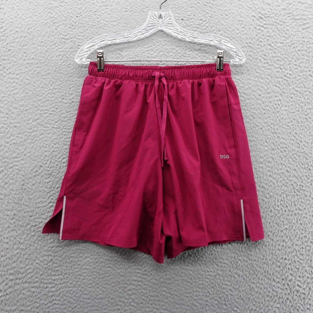 DSG Mens 7" 2-in-1‎ Stride Running Shorts Magenta Athletic Gym Training Small